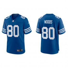 Men's Indianapolis Colts Jelani Woods Royal 2022 NFL Draft Alternate Game Jersey