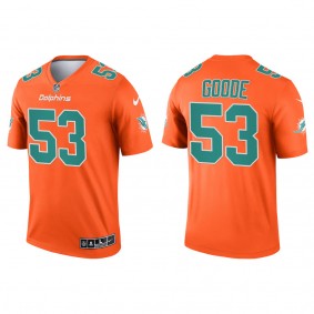 Men's Miami Dolphins Cameron Goode Orange 2022 NFL Draft Inverted Legend Jersey
