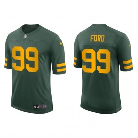 Men's Green Bay Packers Jonathan Ford Green 2022 NFL Draft Alternate Vapor Limited Jersey