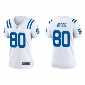 Women's Indianapolis Colts Jelani Woods White 2022 NFL Draft Game Jersey