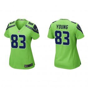 Women's Seattle Seahawks Dareke Young Neon Green 2022 NFL Draft Game Jersey
