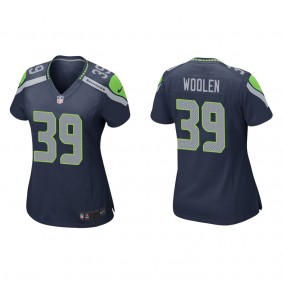 Women's Seattle Seahawks Tariq Woolen Navy 2022 NFL Draft Game Jersey