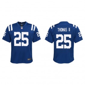 Youth Indianapolis Colts Rodney Thomas II Royal 2022 NFL Draft Game Jersey