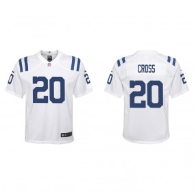 Youth Indianapolis Colts Nick Cross White 2022 NFL Draft Game Jersey